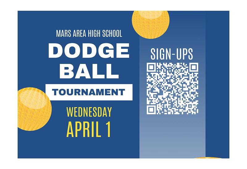 A blue background with yellow dodgeballs