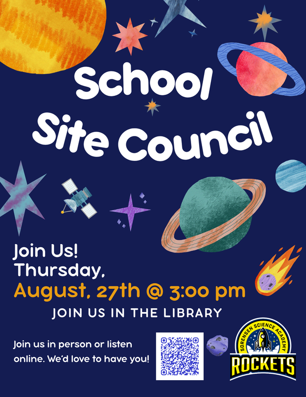 School site council meeting august 27 at 3pm