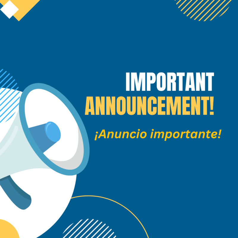Important Announcement