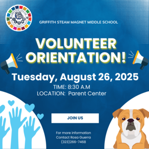 Volunteer Orientation 8/26