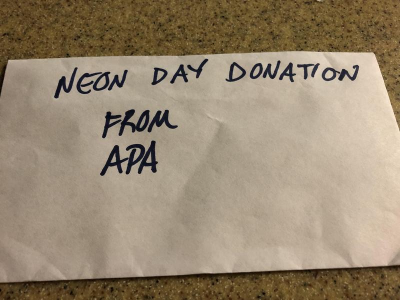 This donation from APA shows how the death of a child touches all of our hearts. This act of kindness was truly a class act and will be appreciated by Carson's family. Everyone at E2 wants to thank APA from the bottom of our hearts. Thumbnail Image