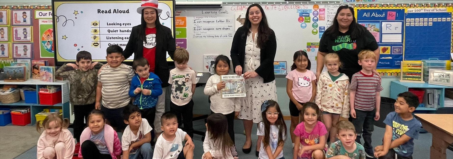 Board member Kelly Gonez visits Apperosn for Read across America