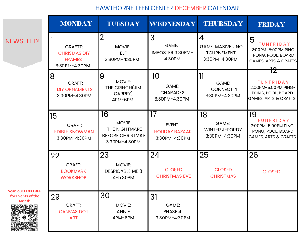 Dec Calendar