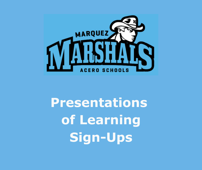 Presentations  of Learning Sign-Ups Featured Photo