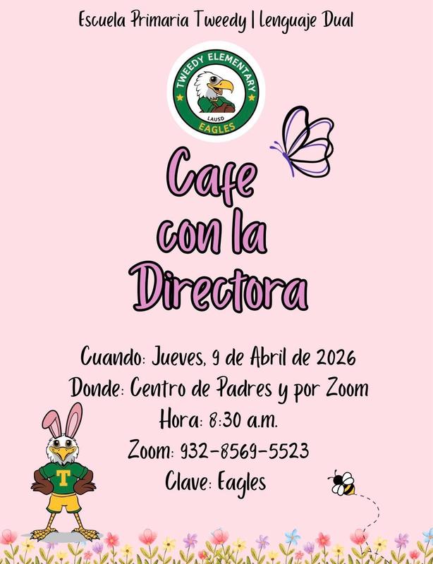 Coffee principals flyer In Spanish