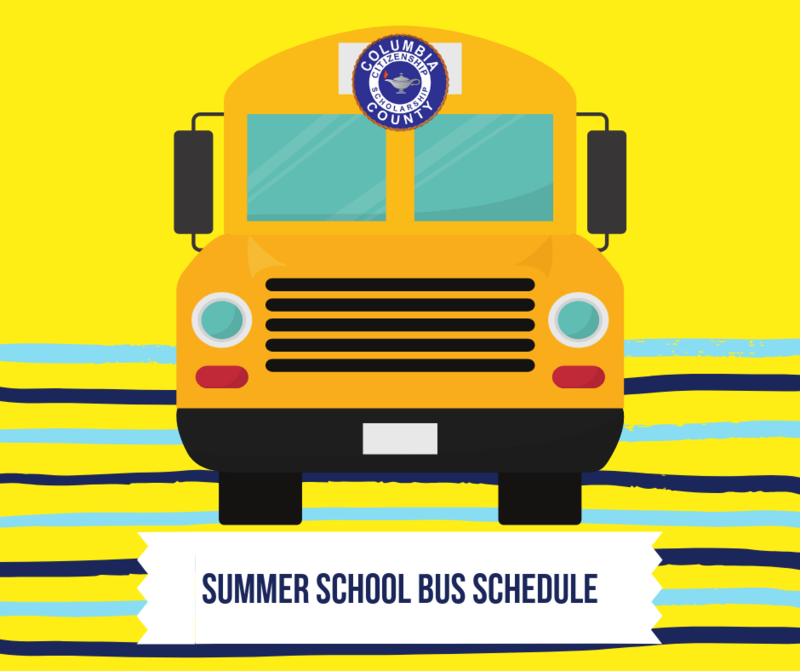 Summer school bus information