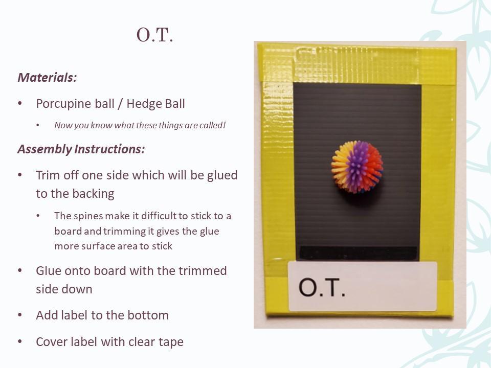 Object / Tactile Communication – Teachers – Sophia T Salvin Special ...