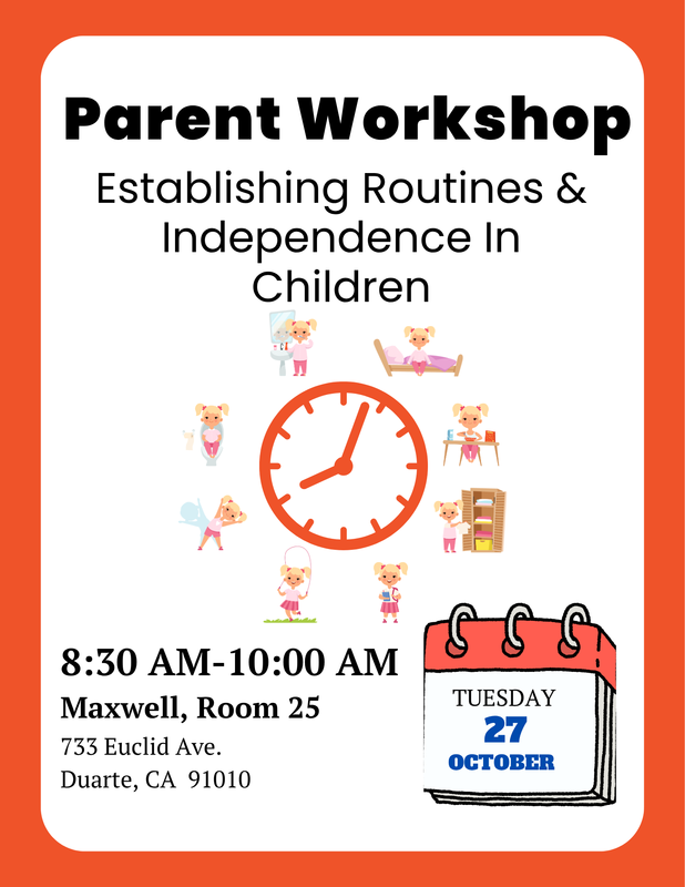 flyer with a clock
