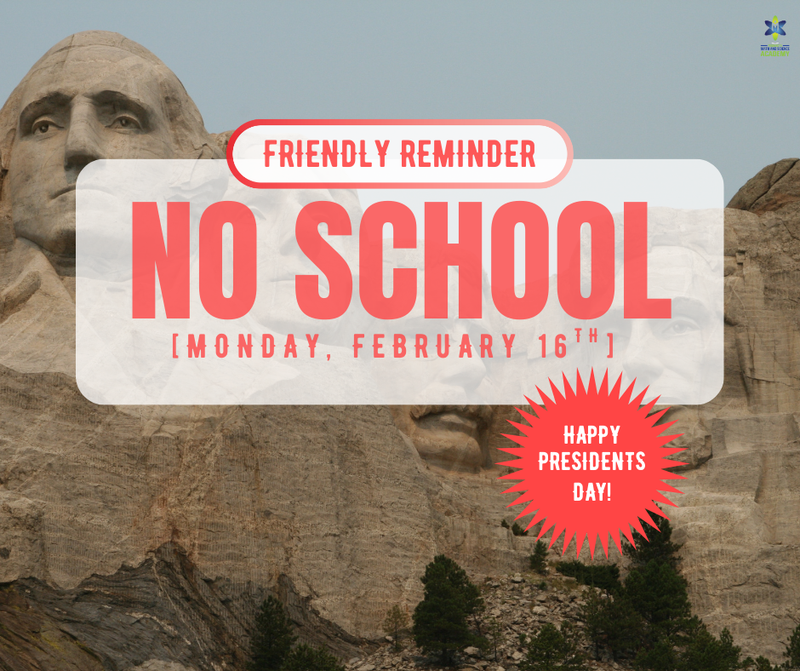No School – Monday, February 16