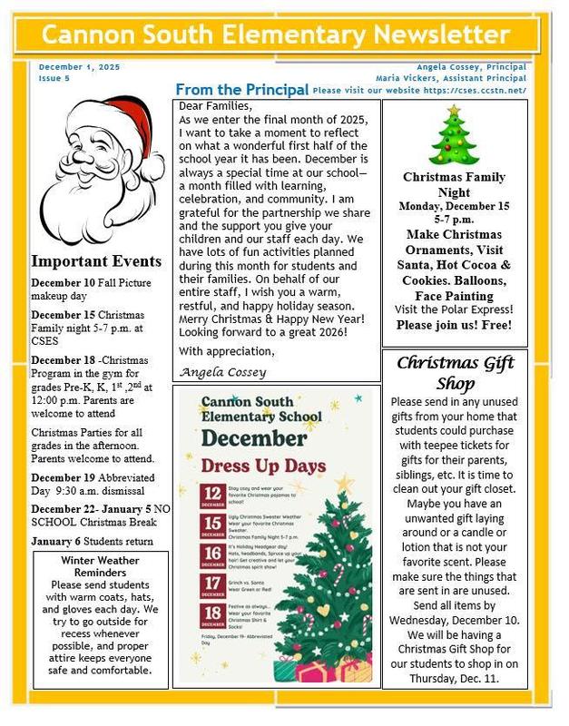 December Newsletter