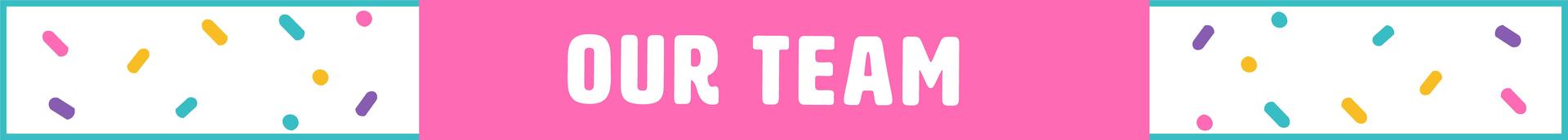 Pink background with “Sponsors” text, section divider