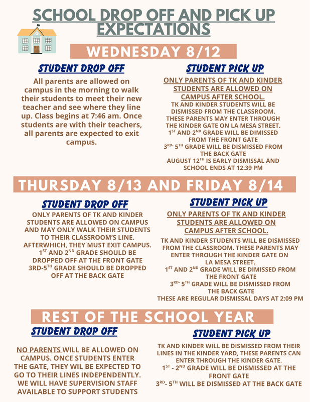 Drop off and Pick Up
