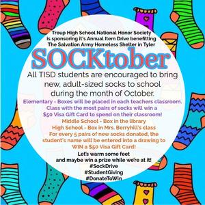 socktober flyer from NHS