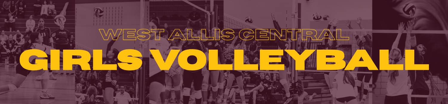 WEST ALLIS Central Girls Volleyball Photo Banner