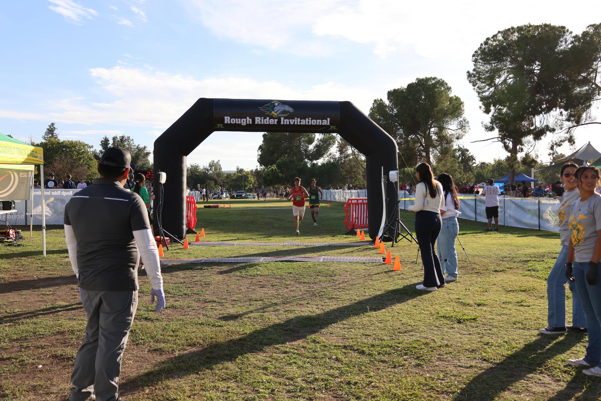 cross country runners in action