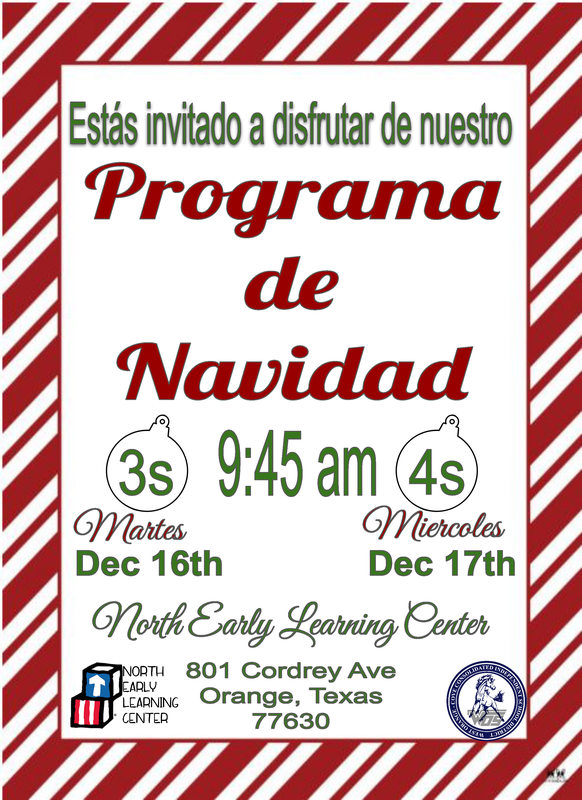 christmas program flyer spanish
