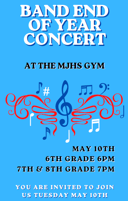 Band concert flyer.