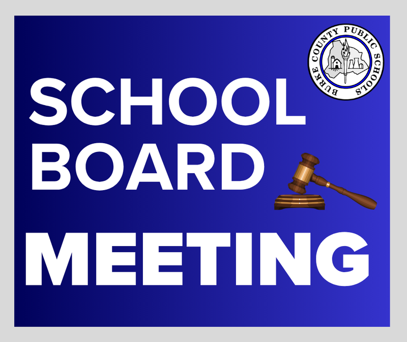 school board meeting blue background, pic of gavel
