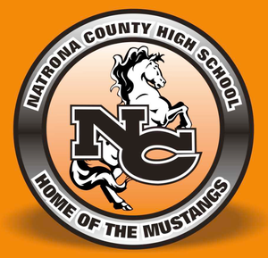 Natrona County High School Home of the Mustangs logo