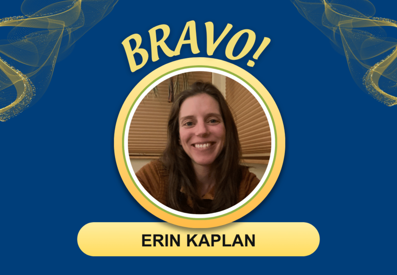 Bravo Award winner Erin Kaplan