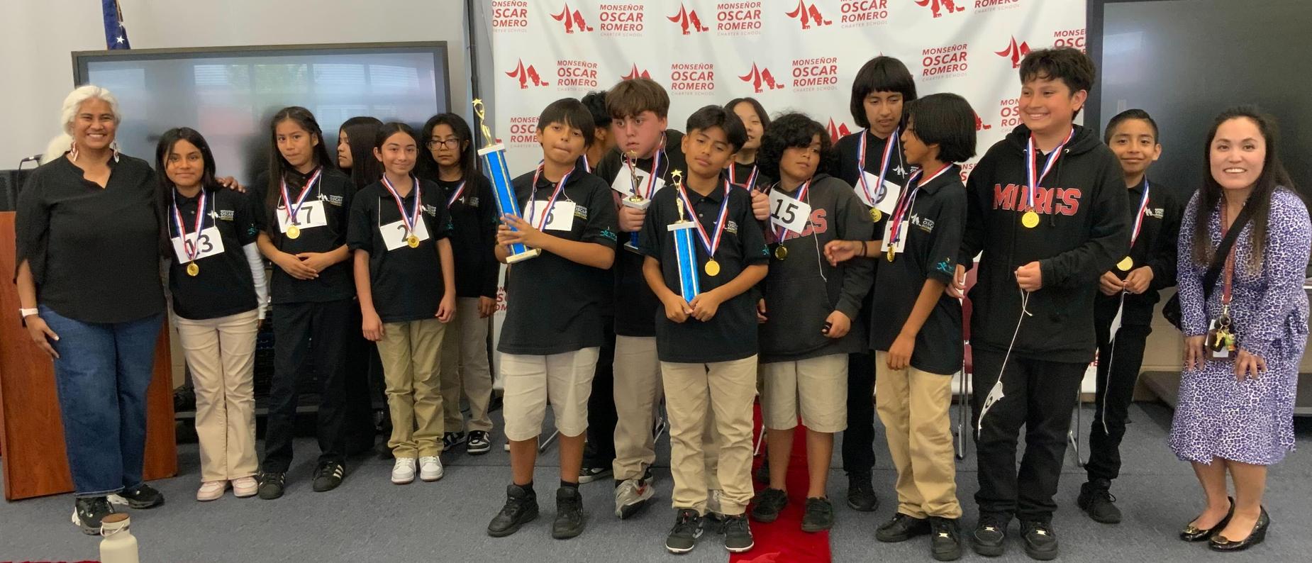 6th Grade Spelling Bee Finalists