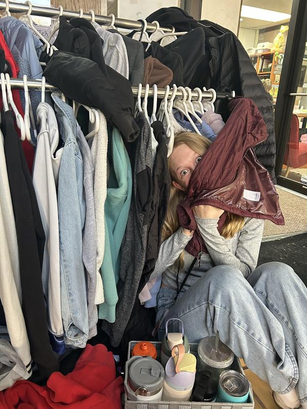 Lost and found clothes taking over student