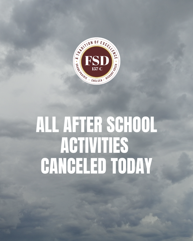 All After School Activities Canceled Today