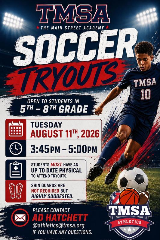 Upcoming TMSA Soccer Tryouts Featured Photo