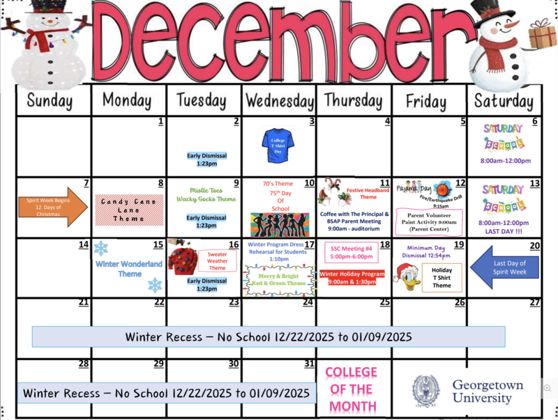 December Calendar