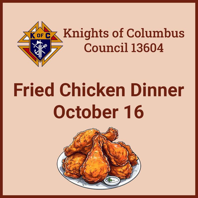 KOC Fried Chicken Dinner on October 16