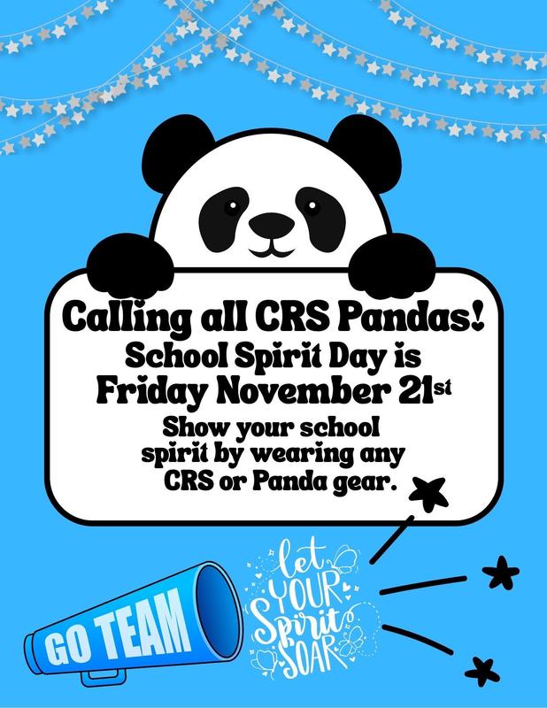 CRS Spirit Day, Friday, November 21st