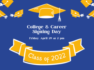 Blue Yellow University School Students Congratulations Graduates Yard Sign.png