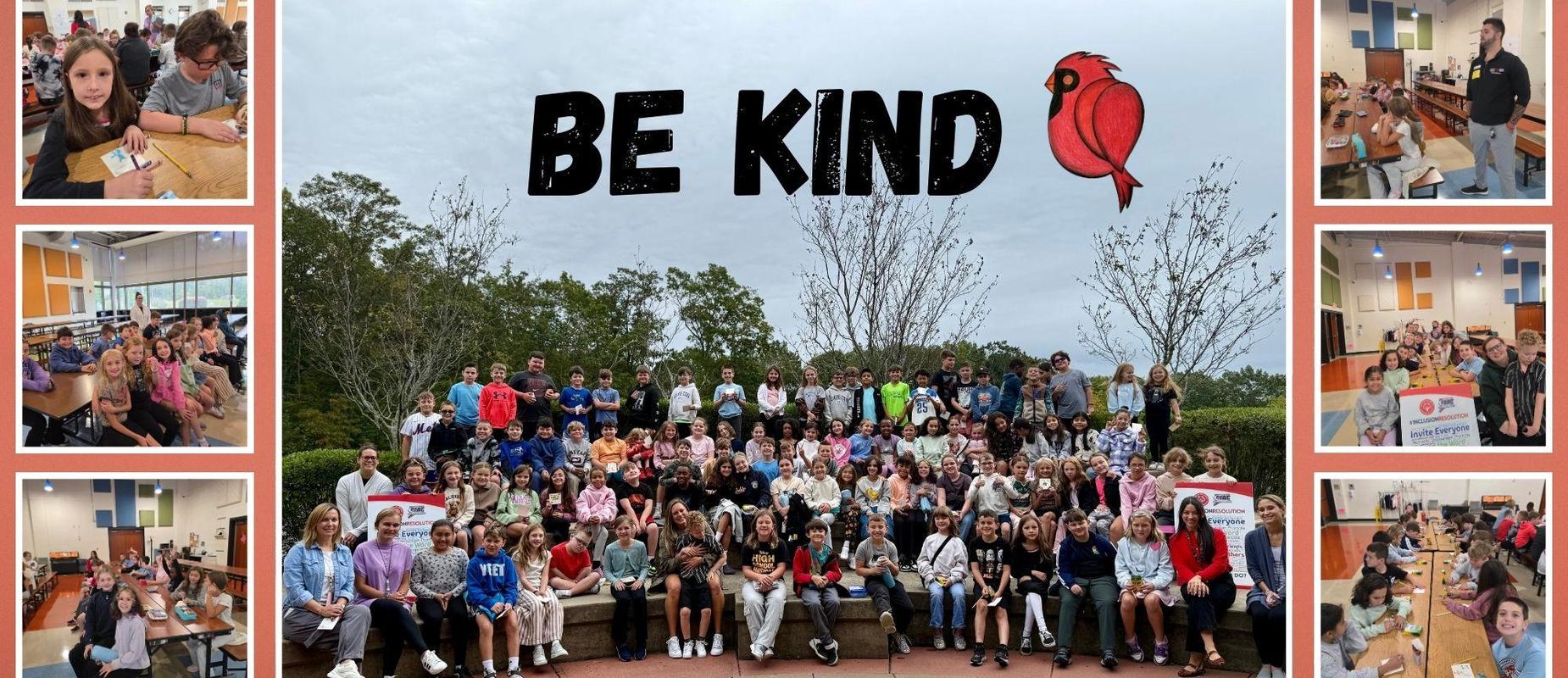 PES elementary school be kind pictures