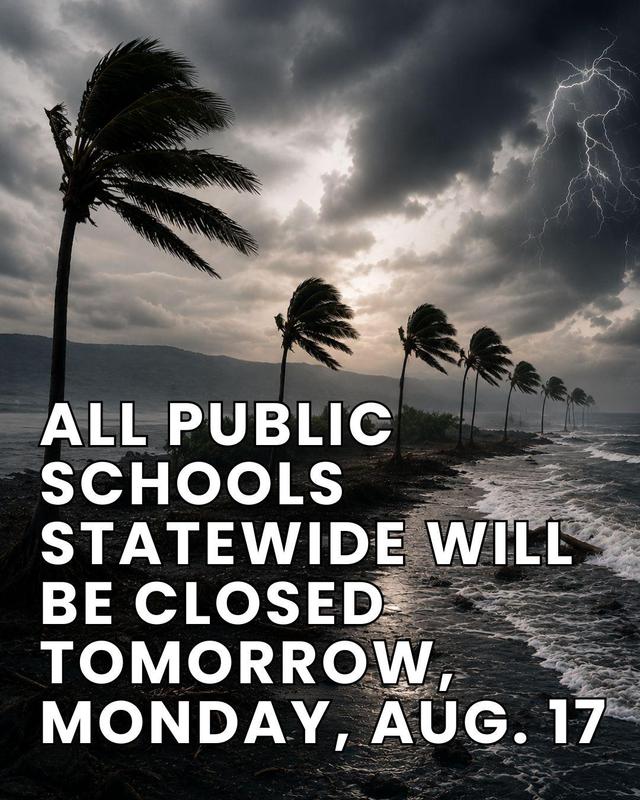 School is Closed on 8/17
