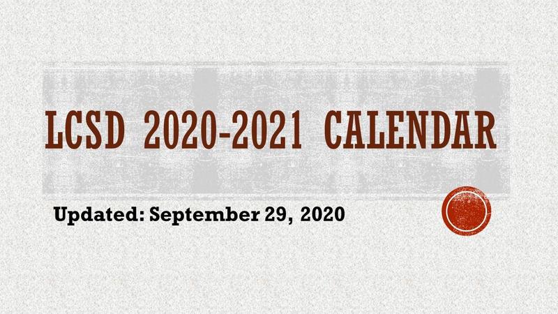 LCSD Updated Calendar Graphic
