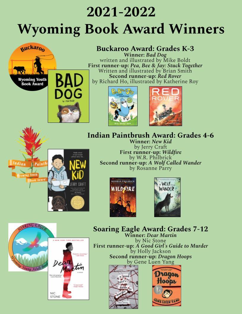 WY Book Award Winners