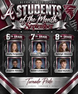 September Students of the Month