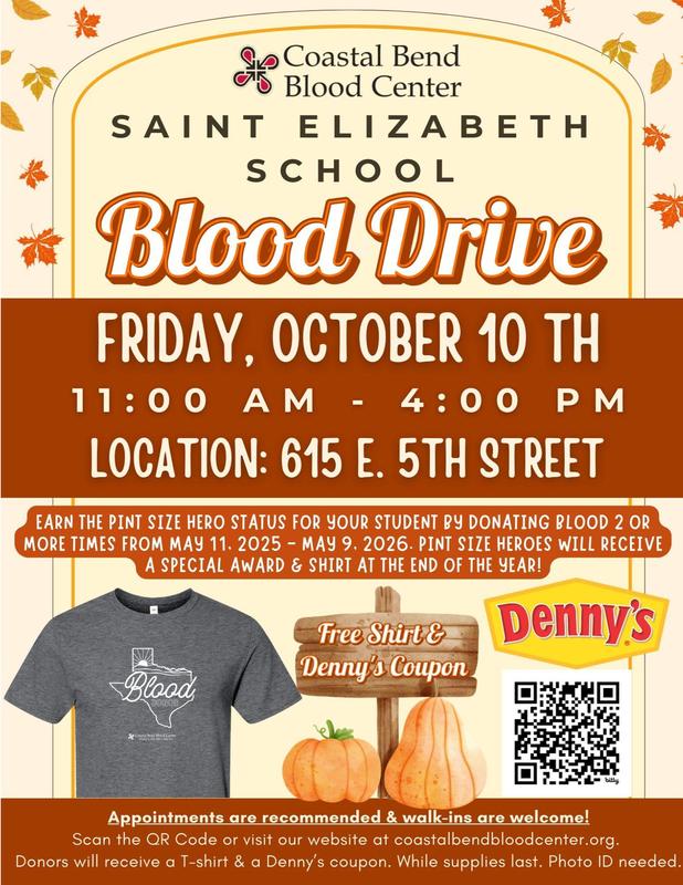 Saint Elizabeth School Blood Drive