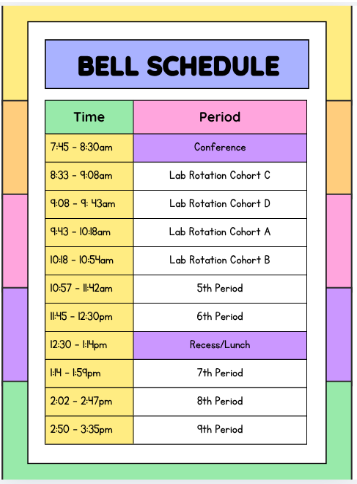 Bell Schedule