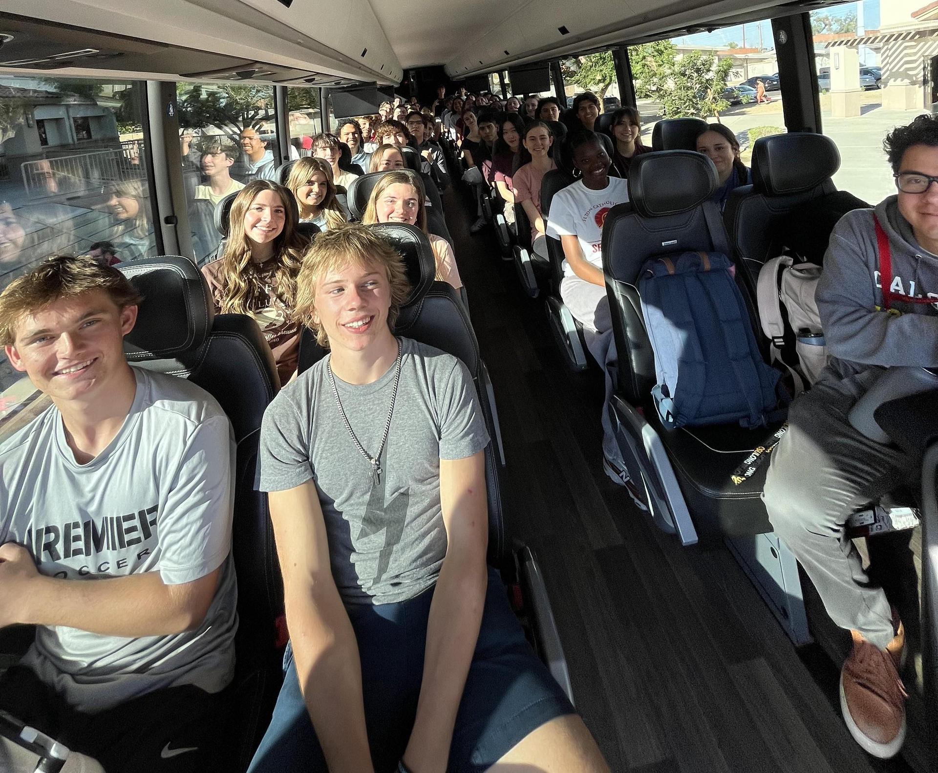 Students leaving for Kairos