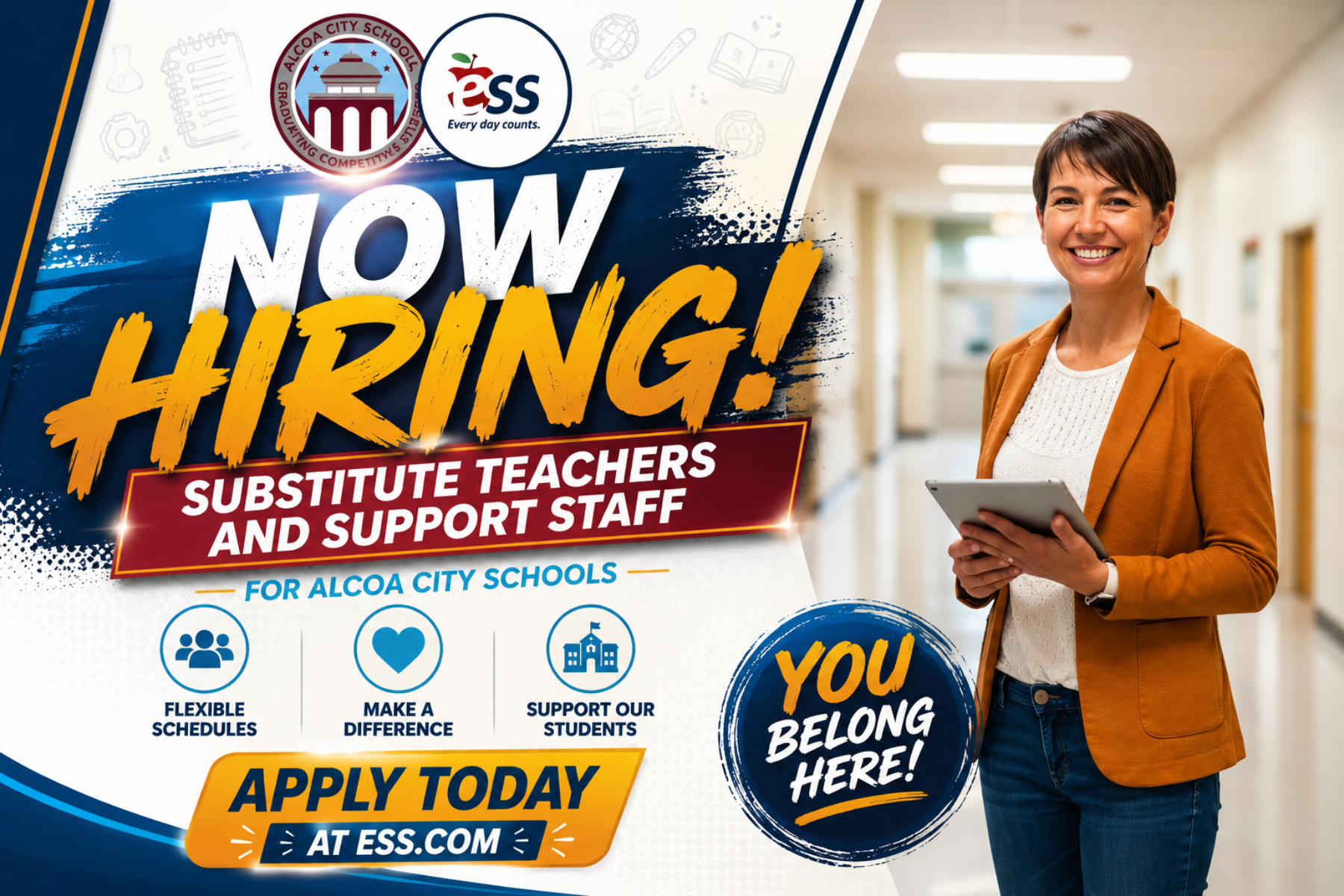 Now Hiring Graphic