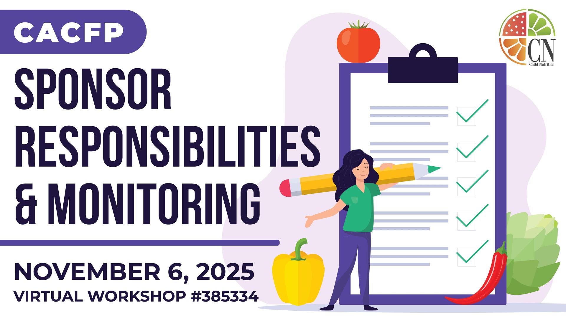 CACFP Sponsor Responsibilities & Monitoring