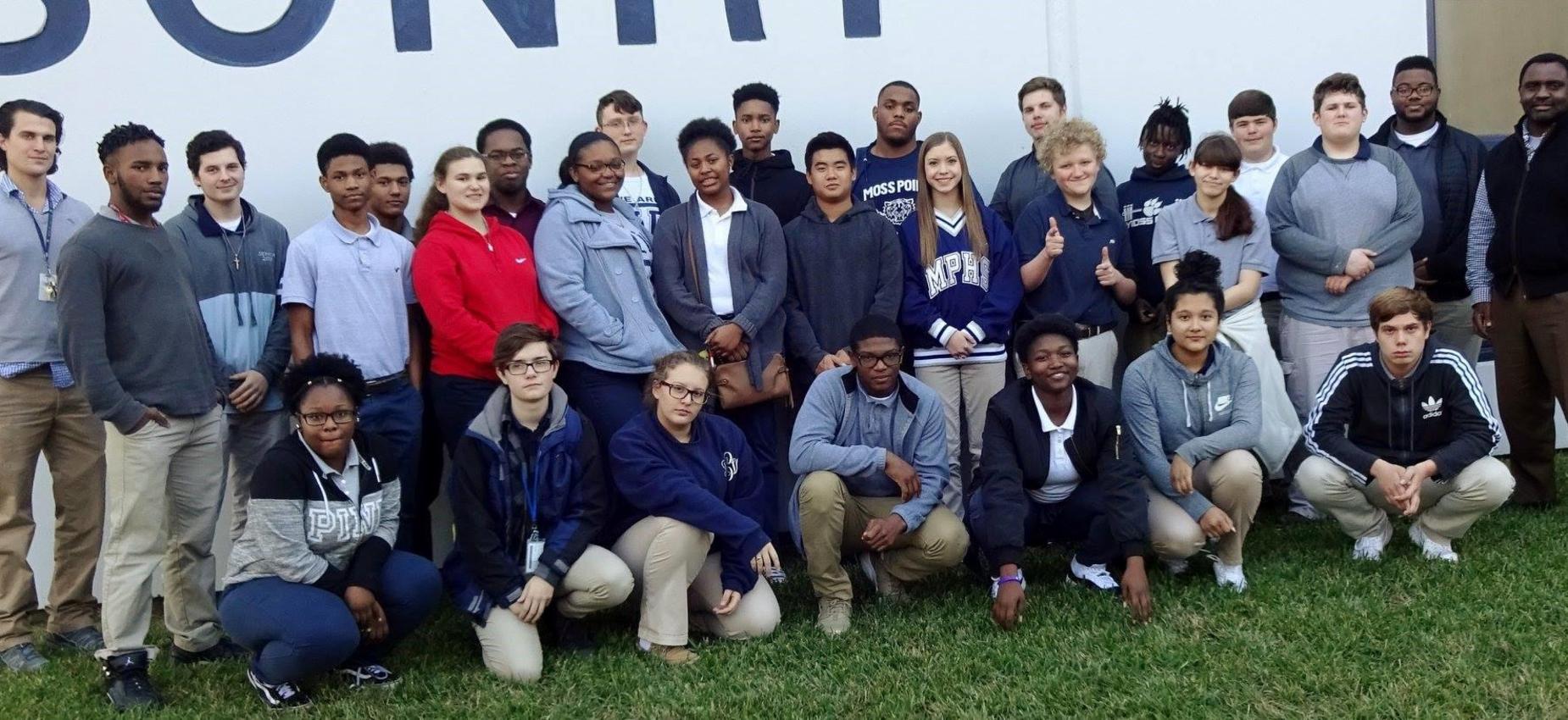 group shot of cte students