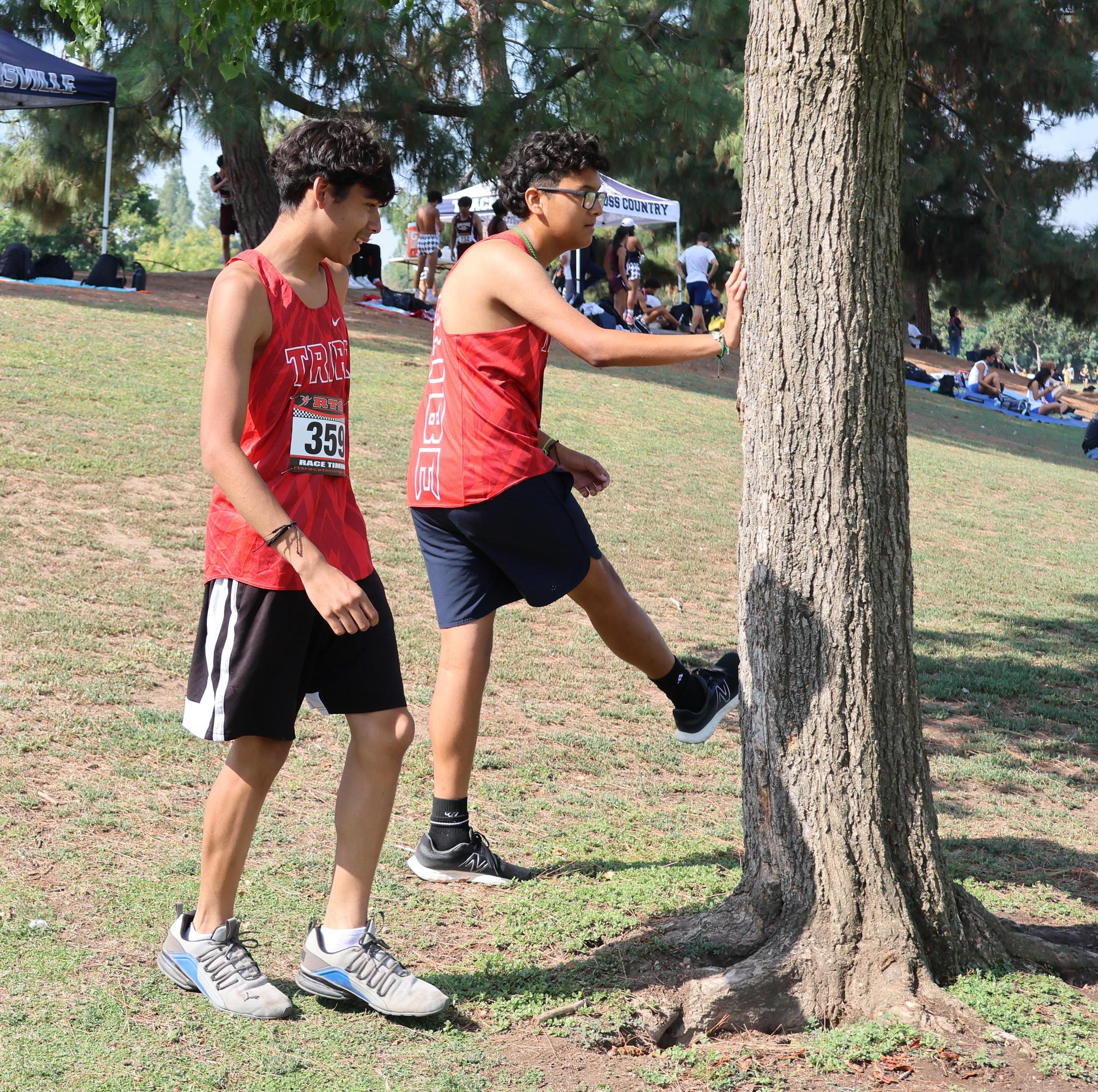 cross country runners in action at woodward park