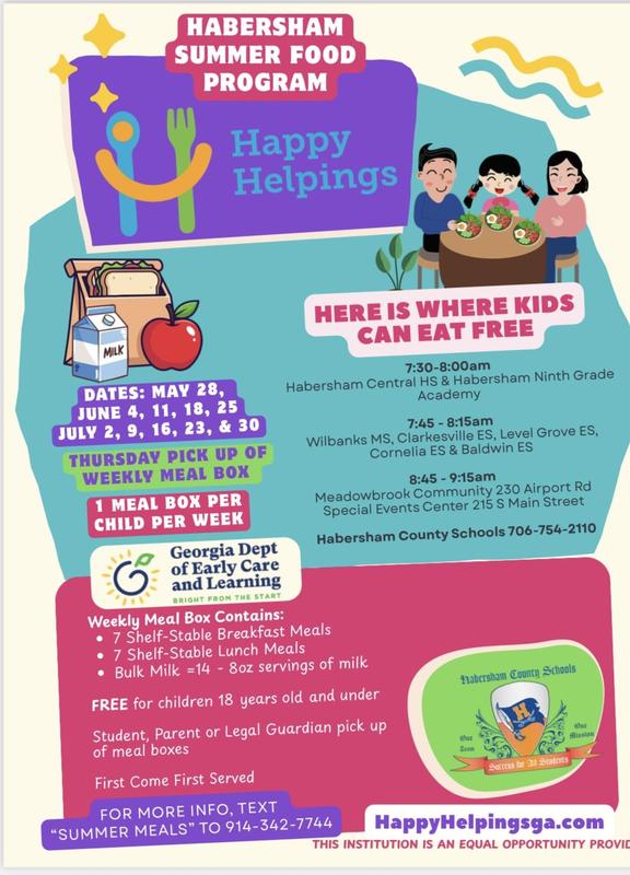 Habersham Summer Food Program
