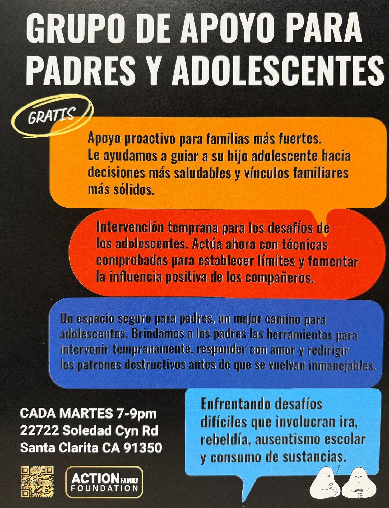 Parent Teen Support Group - Spanish
