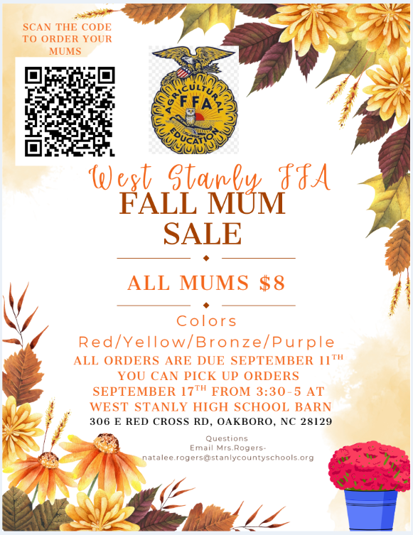 Fall Mum Sale Flyer