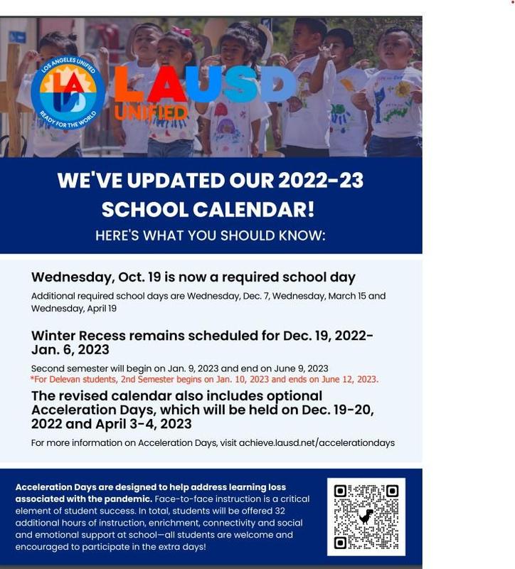 Updated 2022-2023 Calendar