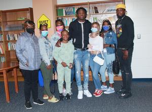 Mike Jackson with his family