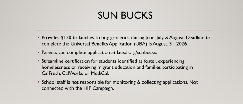 Sun buck